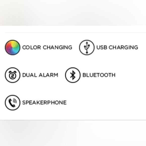 iHome Bluetooth Alarm Clock with Color Change (MIC3) - Picture 4 of 7